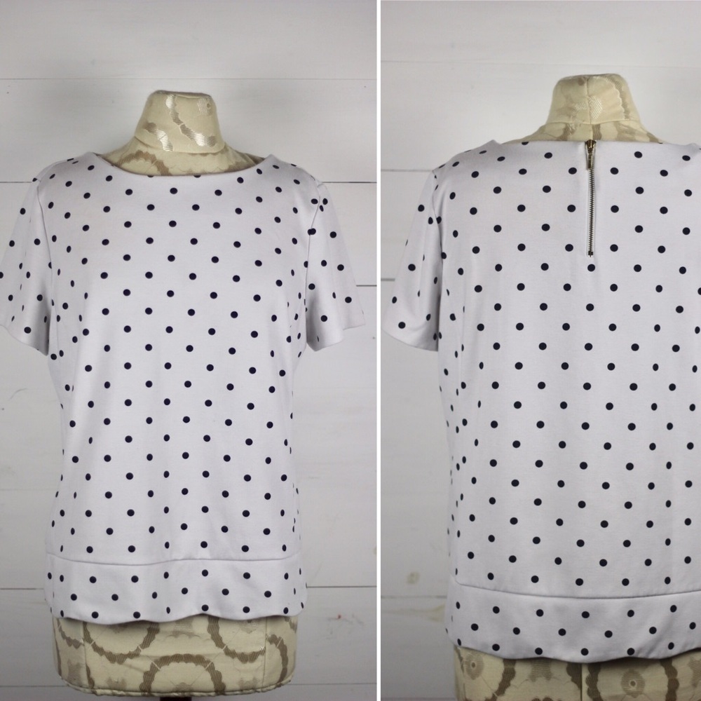 Talbots White and Black shirt